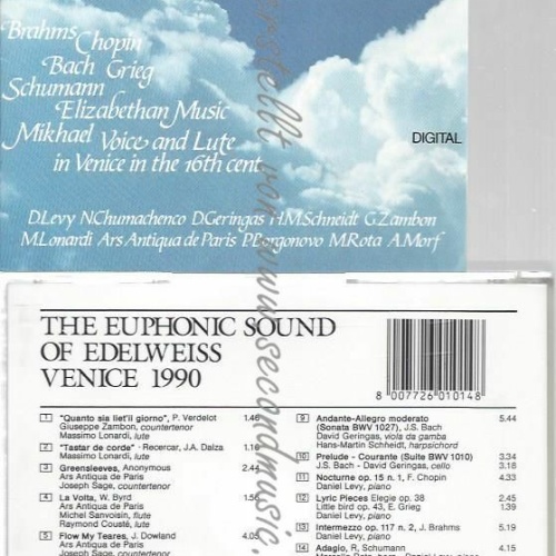 CD--BRAHMS / BACH / -IL SUONO EUFONICO DI EDELWEISS VENEZIA
