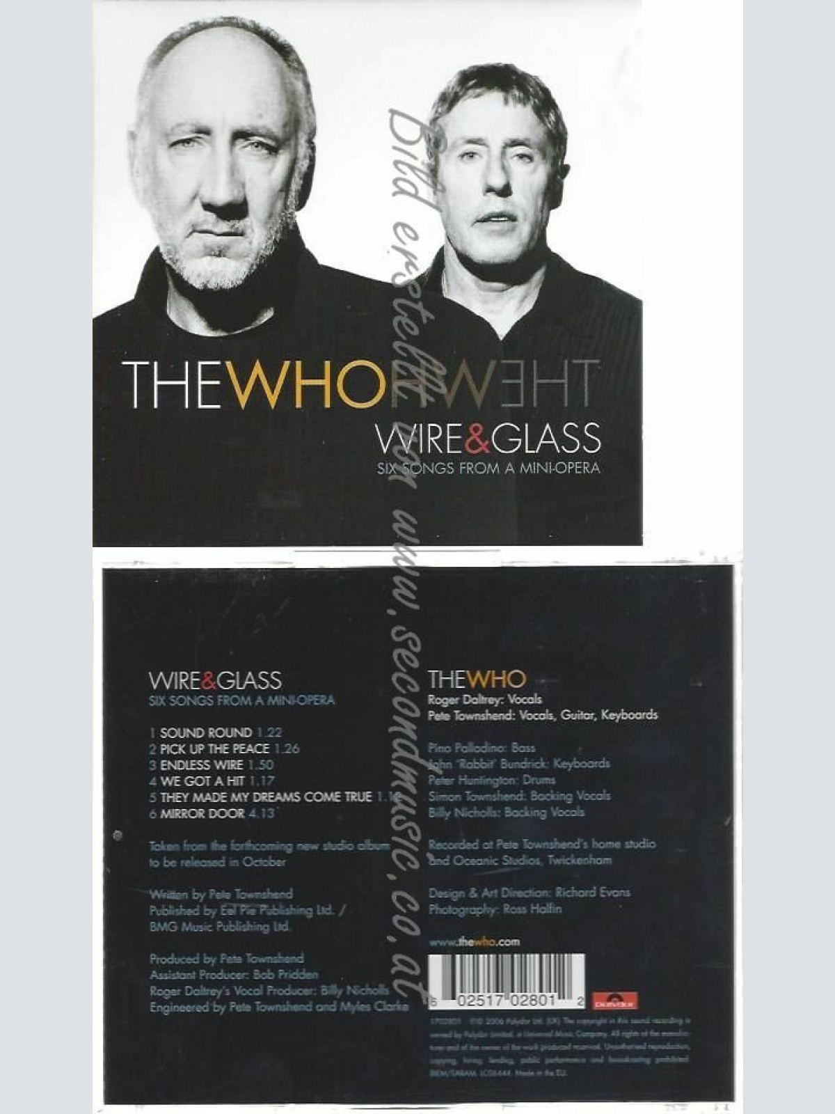 CD--THE WHO | --WIRE & GLASS
