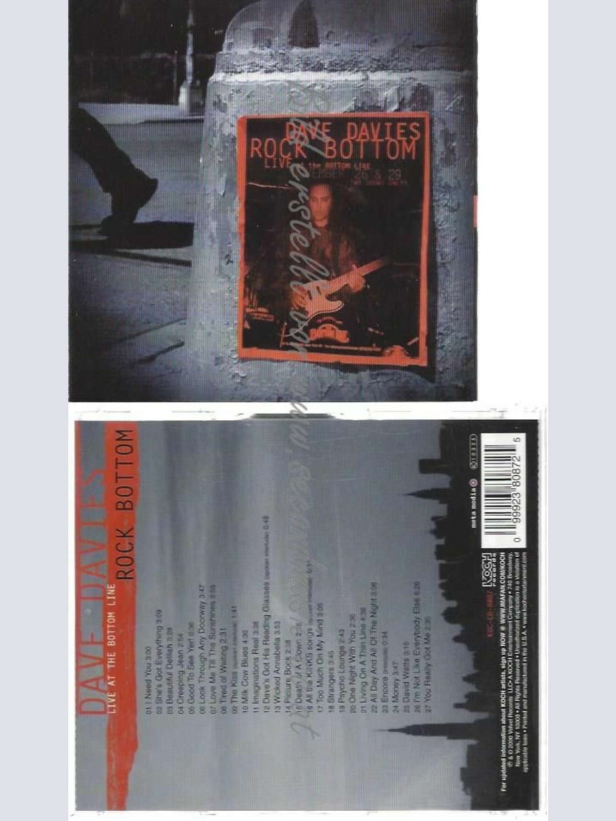 CD--DAVE DAVIES | --LIVE AT THE BOTTOM LINE