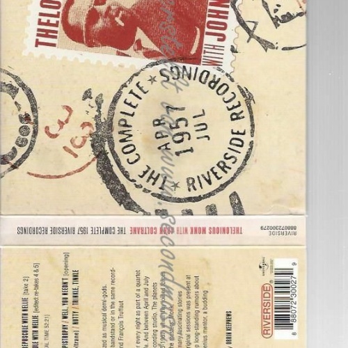 CD--THELONIOUS MONK  COLTRANE --THE COMPLETE  RIVERSIDE RECORDINGS