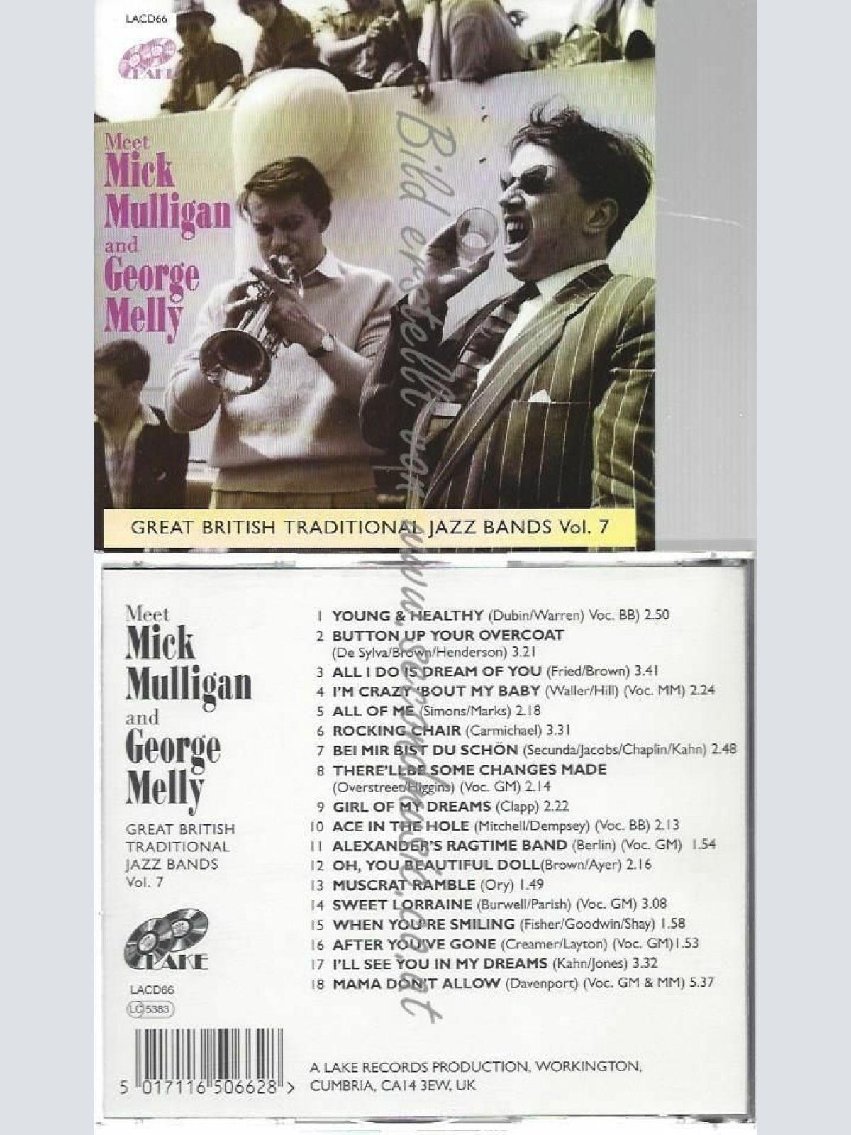 CD--GERRY MULLIGAN & GEORGE MEL--BRITISH TRADITIONAL JAZZ  67