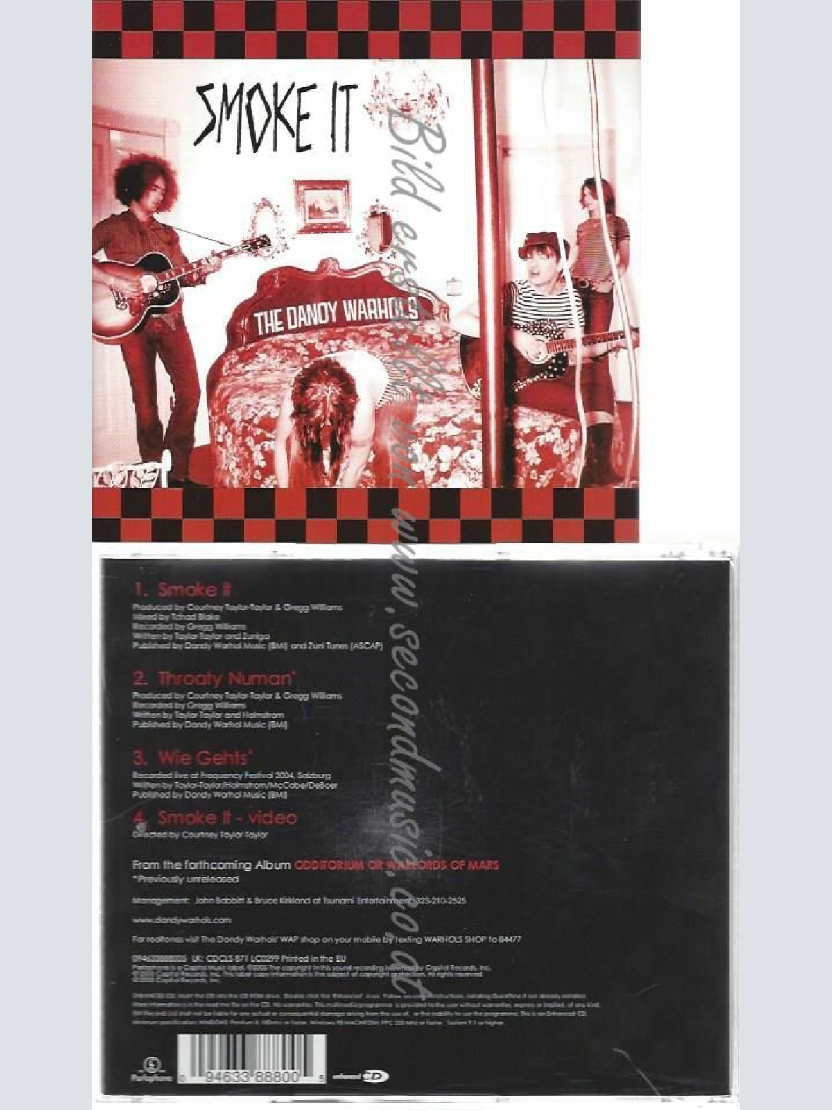 CD--DANDY WARHOLS | --SMOKE IT