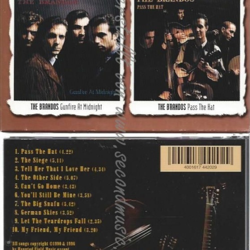 CD--PASS THE HAT/ BRANDOS | --GUNFIRE AT MIDNIGHT