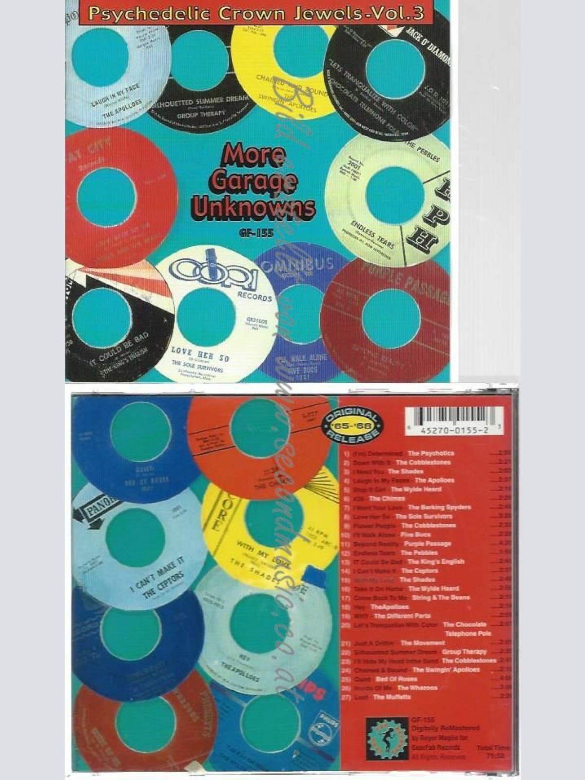 CD--PSYCHEDELIC CROWN JEWELS VOL.3 | --MORE GARAGE UNKNOWNS
