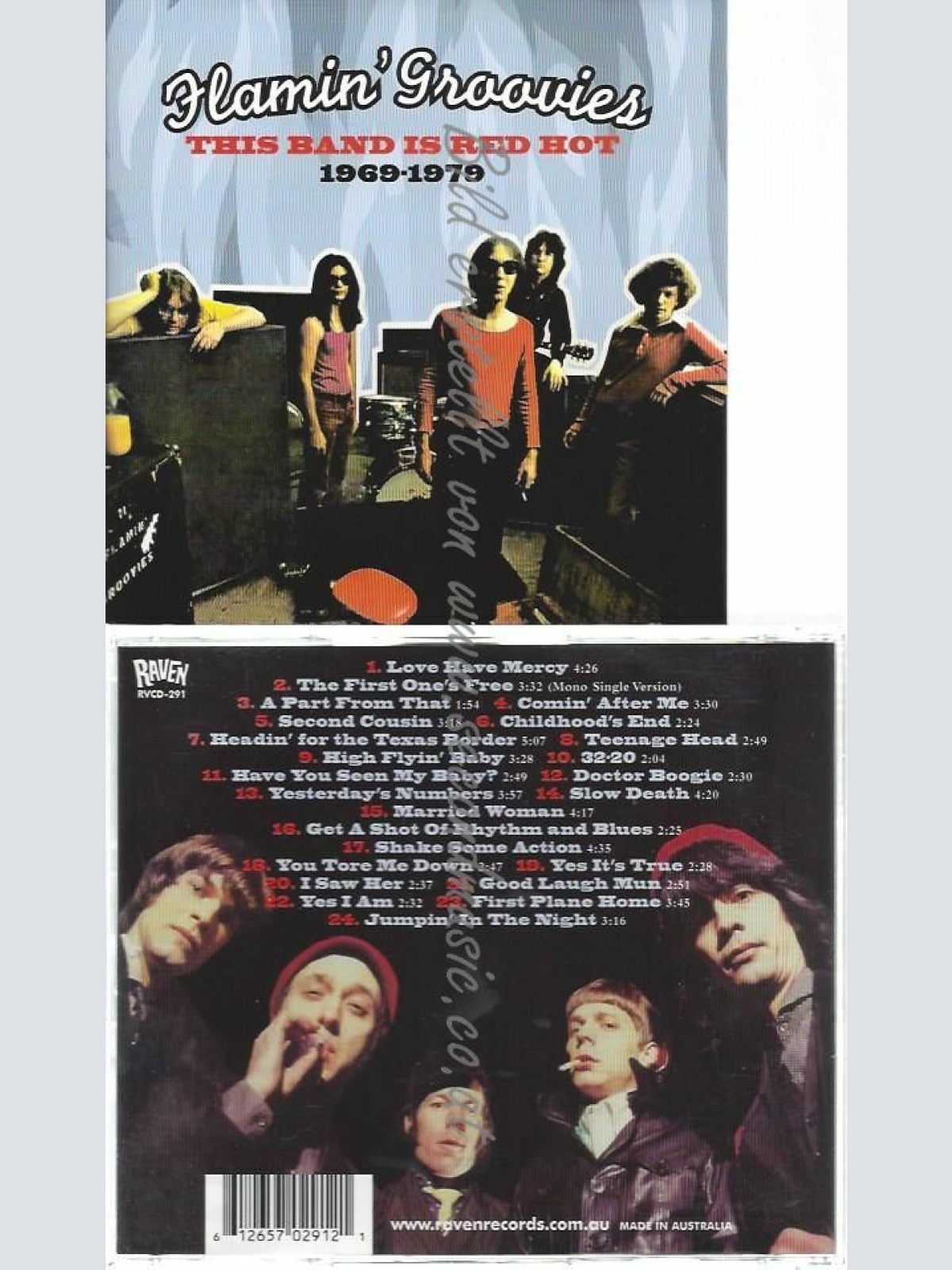 CD--FLAMIN' GROOVIES | --THIS BAND IS RED HOT - ( TRACK