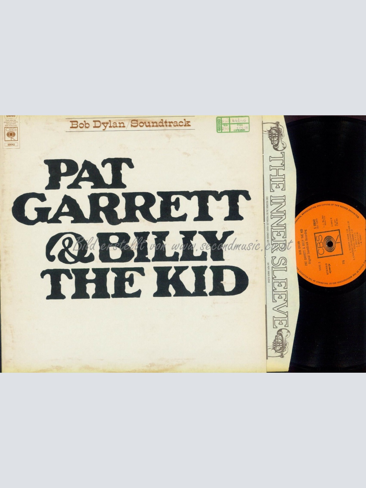 LP -- Bob Dylan  Pat Garrett & Billy The Kid /  UK// OIS // S69042