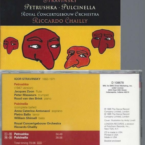 CD- Stravinsky Petrushka Pulcinella