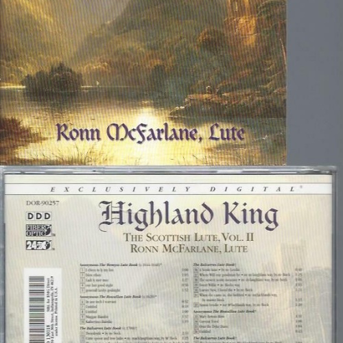 CD- Highland King Ronn McFarlane Scottish Lute 2