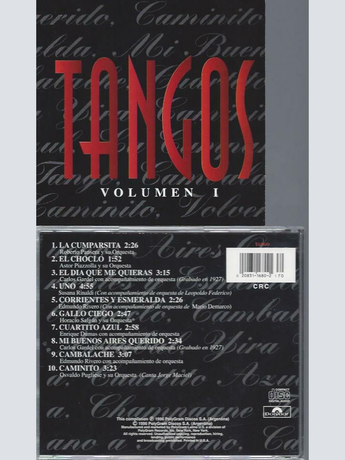 CD- Tangos Volumen 1