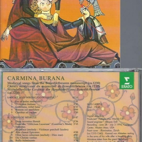 CD- Carmina Burana The Boston Camerata Joel Cohen