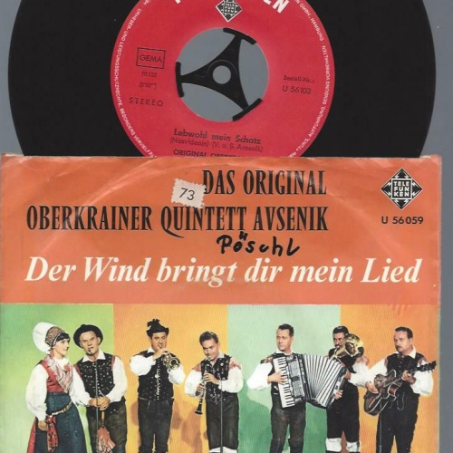 7"  Das Original Oberkrainer Quintett Avsenik– Der Wind Bringt Dir Mein Lied