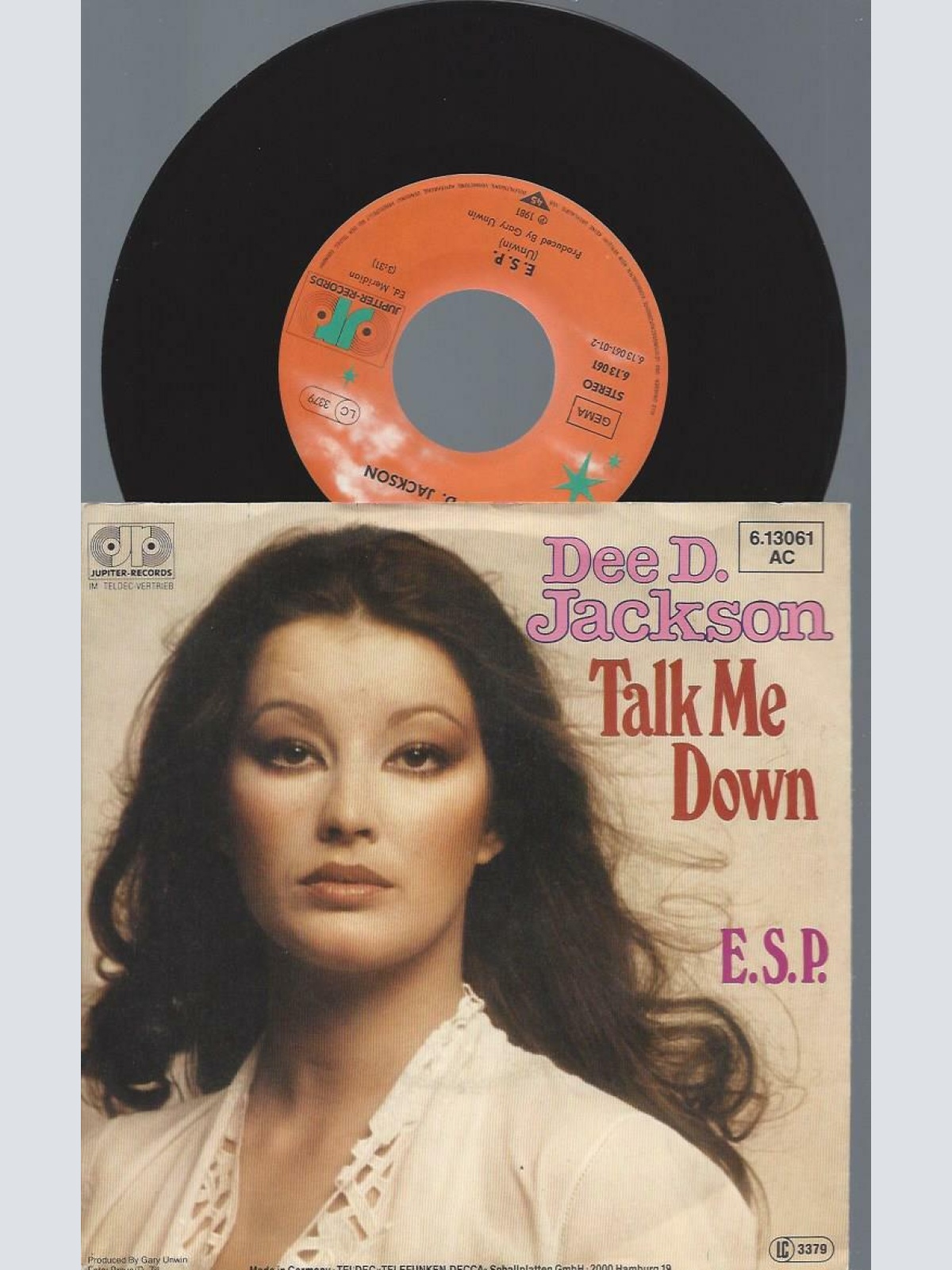 7"   Dee D. Jackson – Talk Me Down / Promo