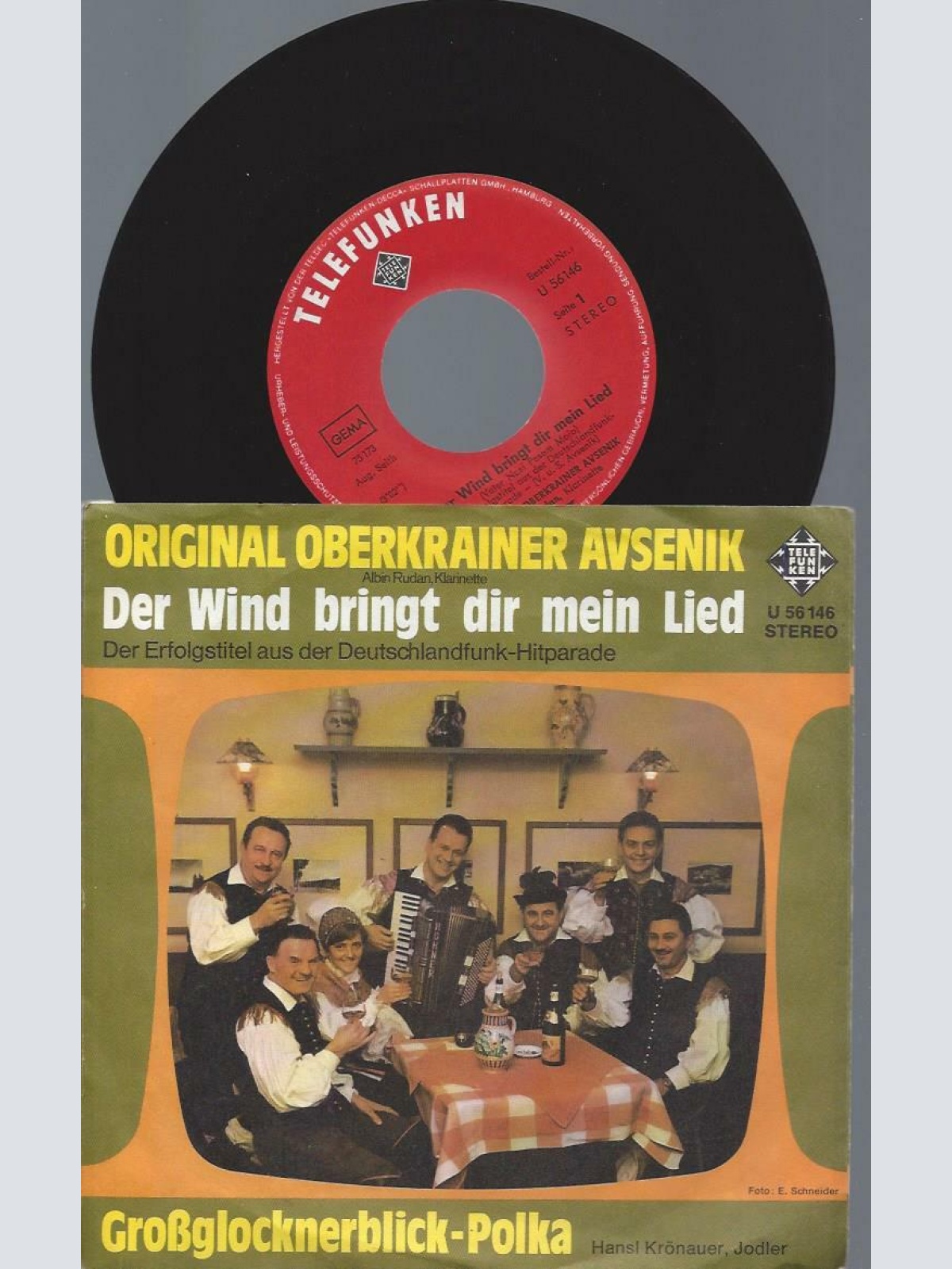 7"   Original Oberkrainer Avsenik*  Der Wind Bringt Dir Mein Lied // DE