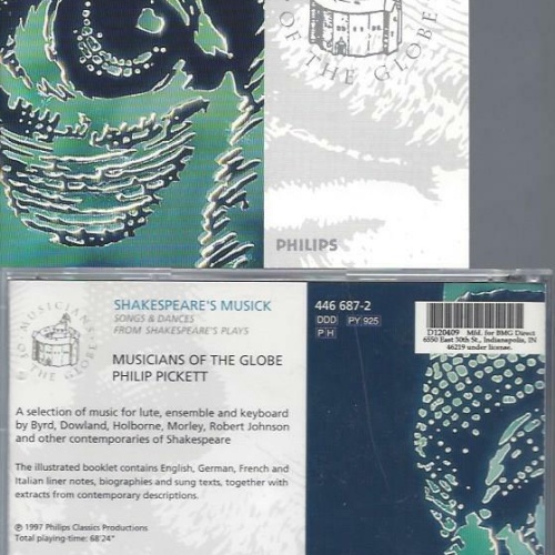 CD- Shakespear's Musick  Philip Pickett