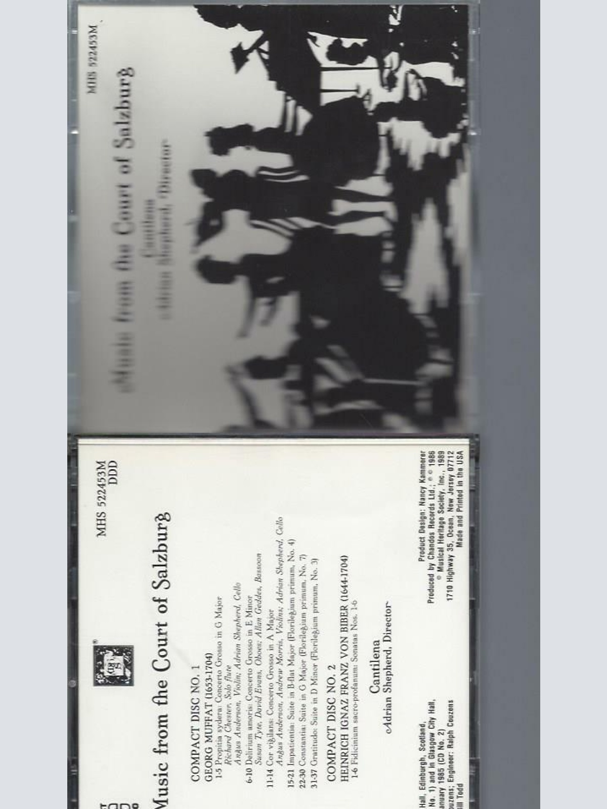 CD-  Music from the Court of Salzburg Adrian Shepherd