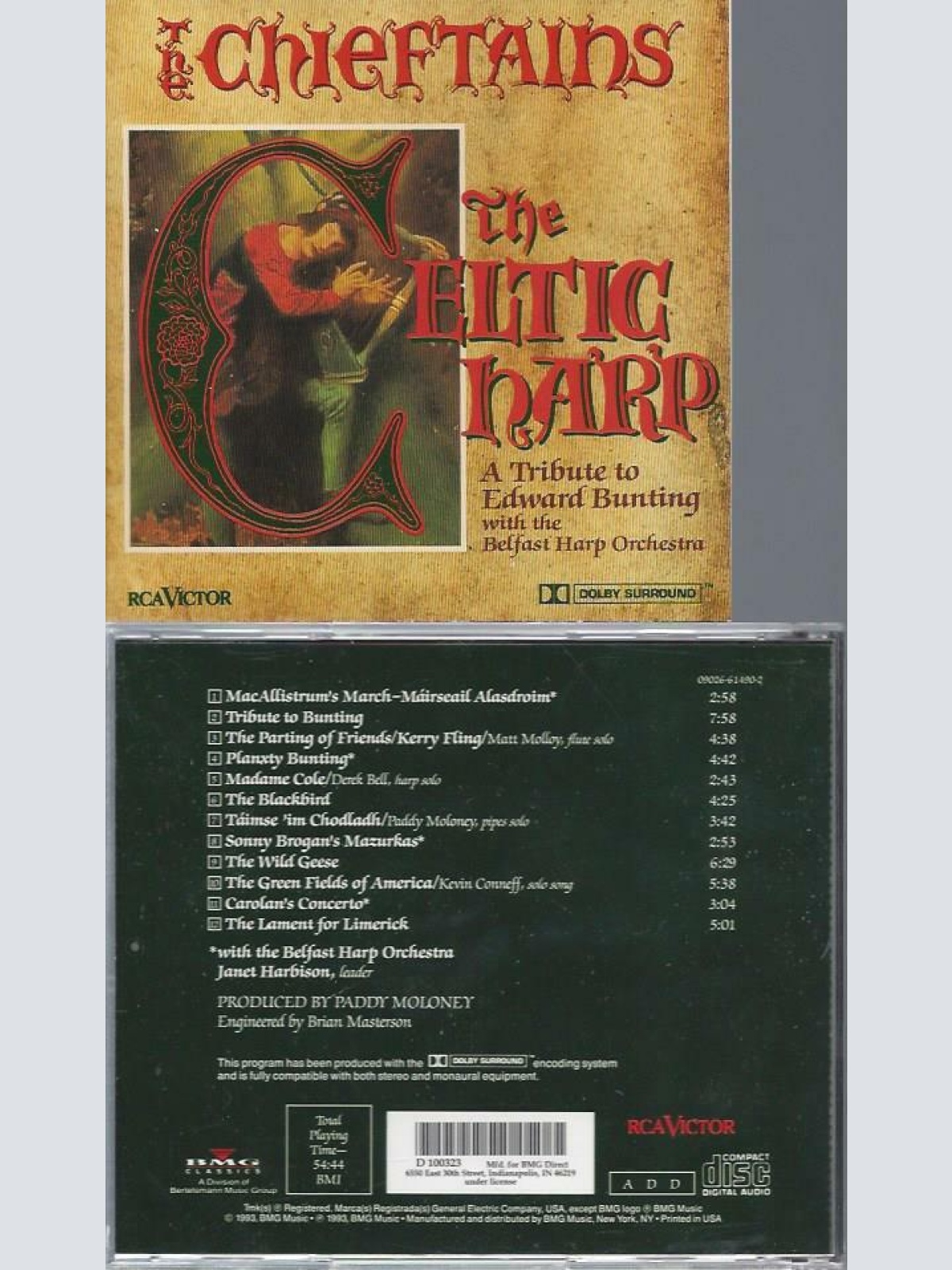 CD-- The Chieftains The Celtic Harp