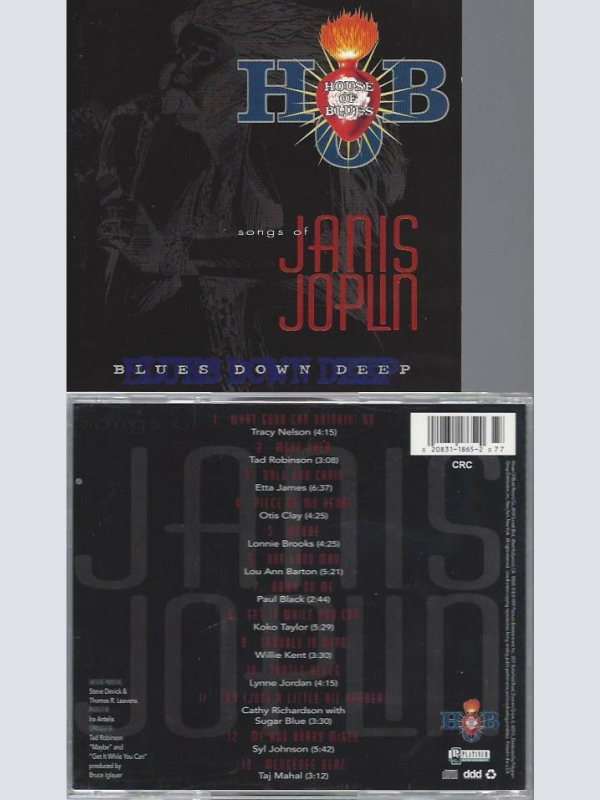 CD  -- House of Blues songs of Janis Joplin - Blues down Deep