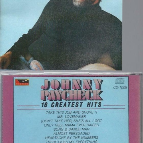CD -- Johnny Paycheck  16 Greatest Hits  // US