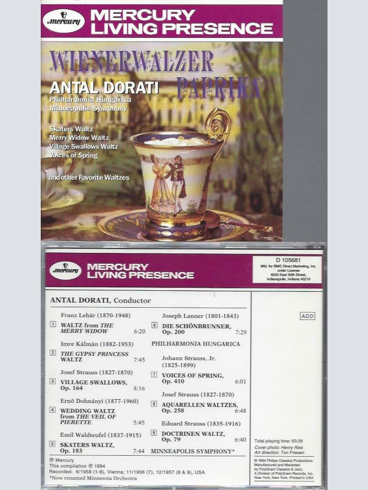 CD -Wienerwalzer Paprika  Dorati