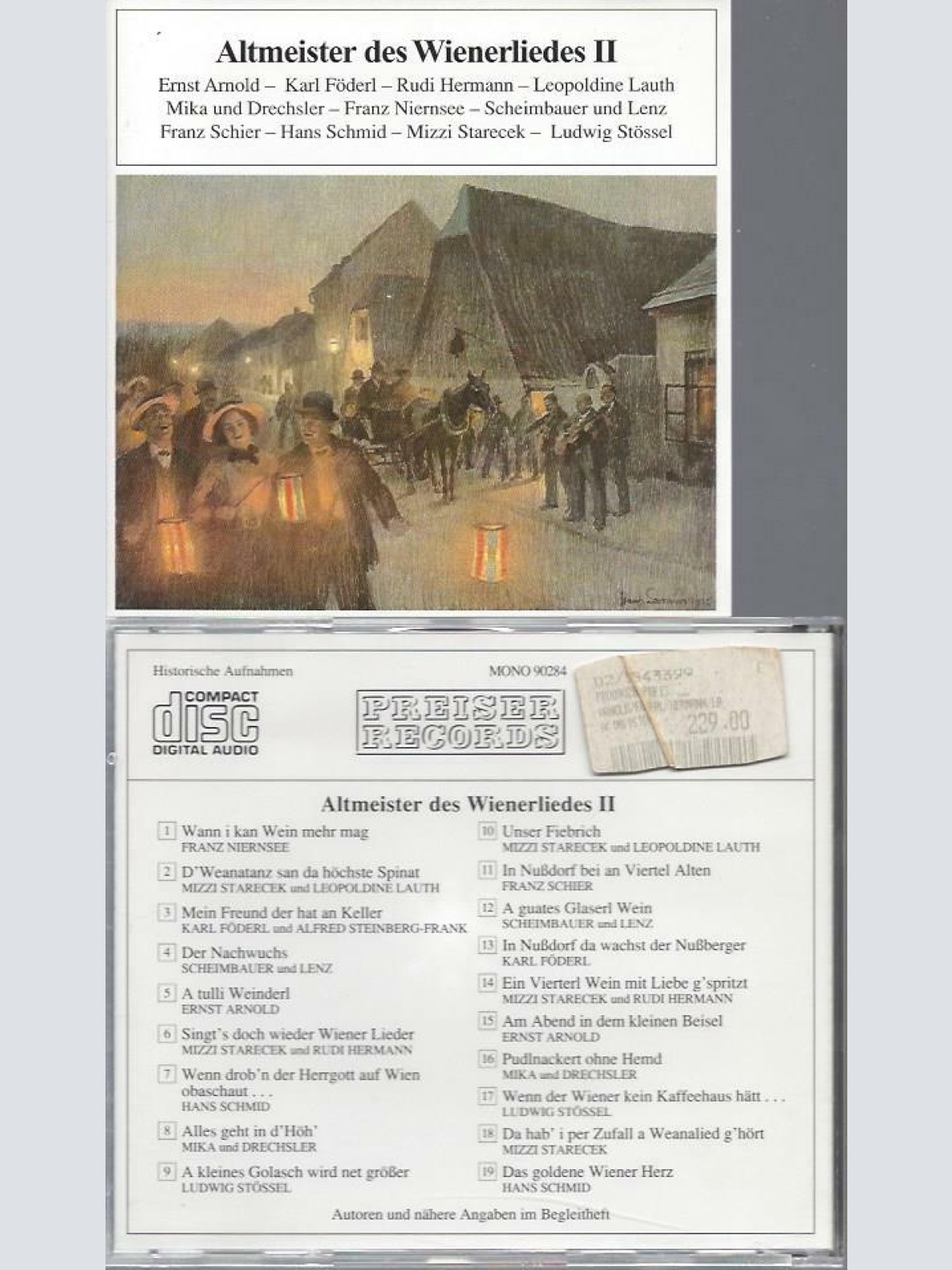 CD -Altmeister des Wienerliedes II