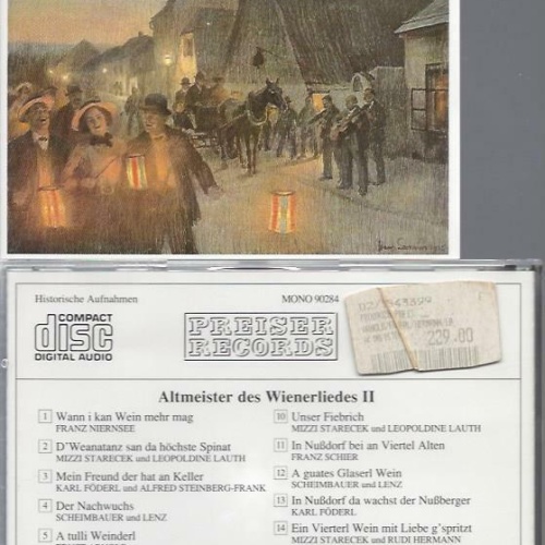 CD -Altmeister des Wienerliedes II