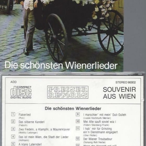 CD - Die schönsten Wienerlieder // Hofmann / Pick / Fiebich