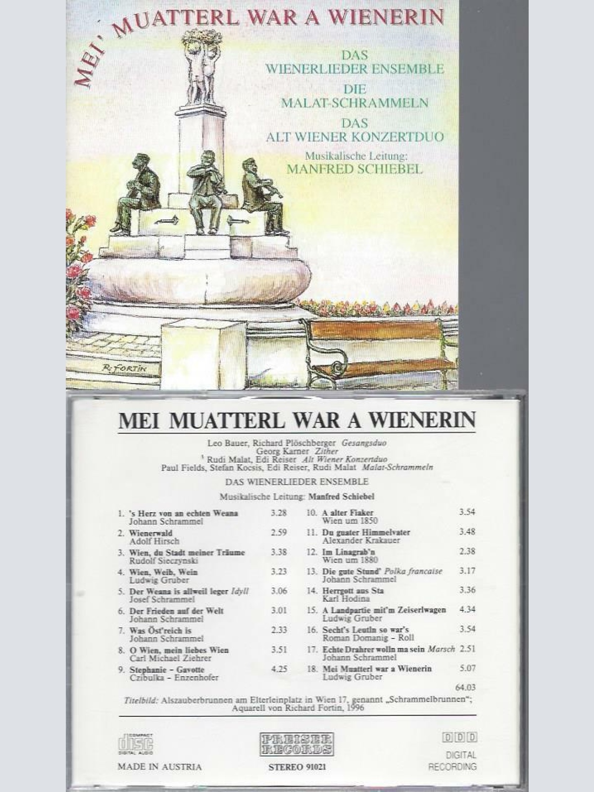 CD -Mei Muaterl war a Wienerin Das Wienerlieder Ensemble