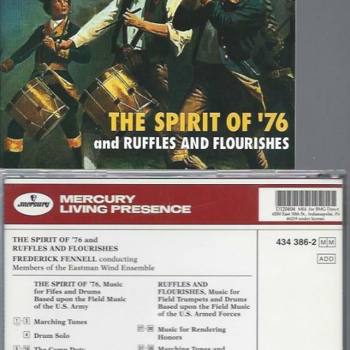 CD - Eastman Wind Ensemble  The Spirt Of '76 Ruffles And Flourishes