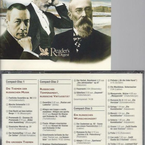 CD -Readers Digest Peter I Tschaikowsky von St.Petersburg nach Moskau