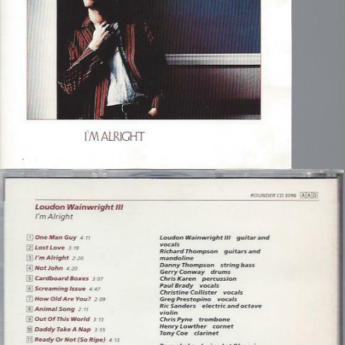 CD -Loudon Wainwright III     I'm Alright