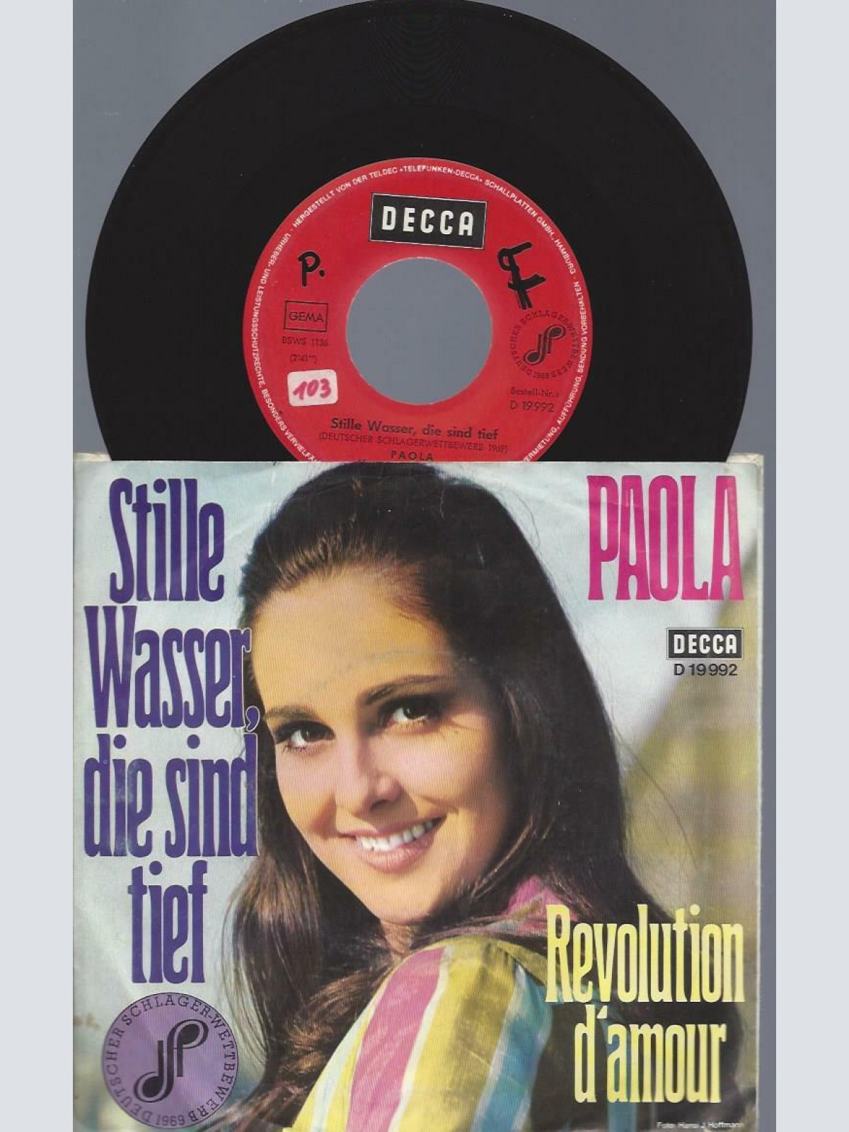7"    Paola  – Stille Wasser, Die Sind Tief