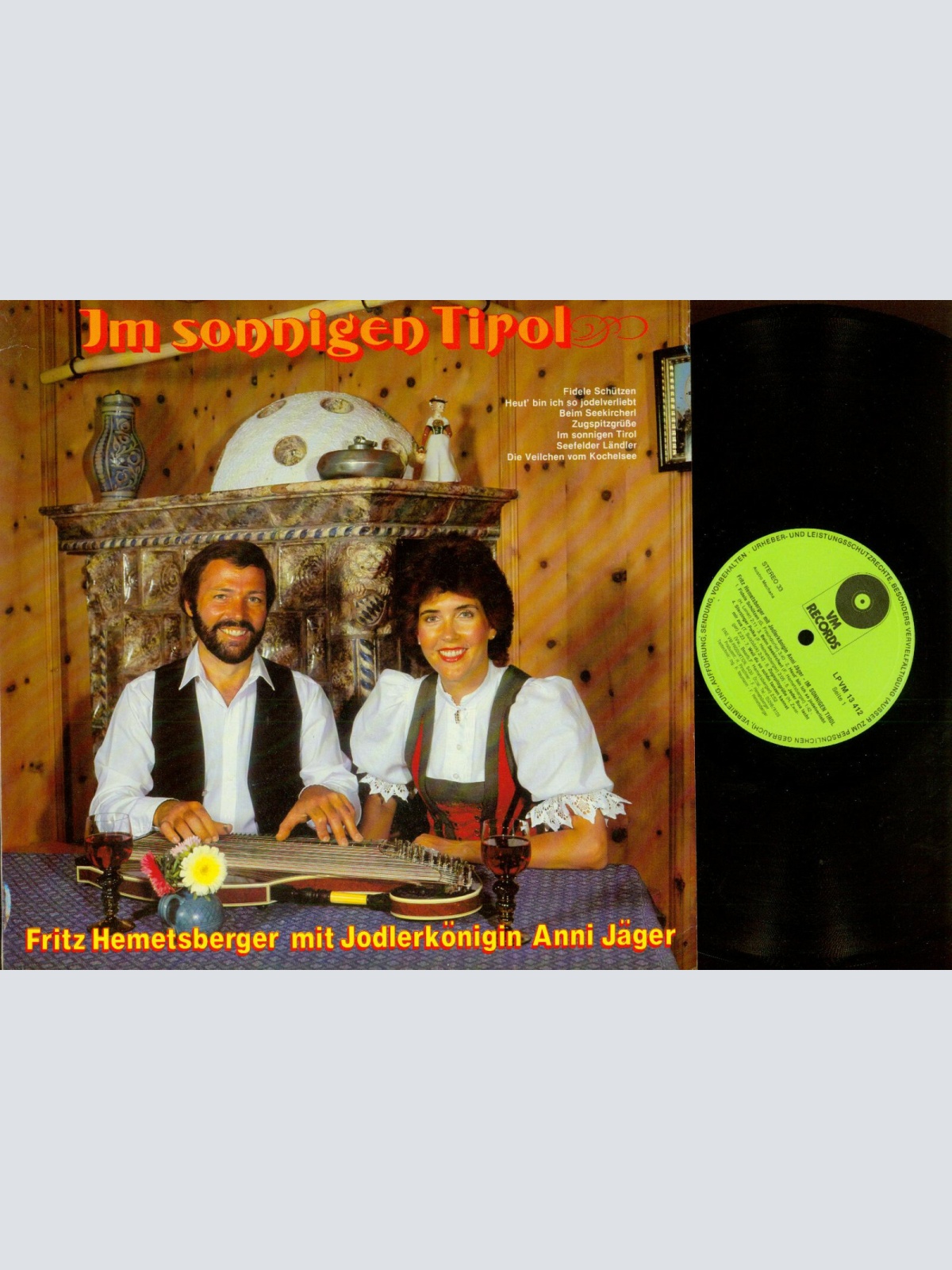 LP--Im sonnigen Tirol // Anni Jäger Fritz Hemetsberger // VM Records