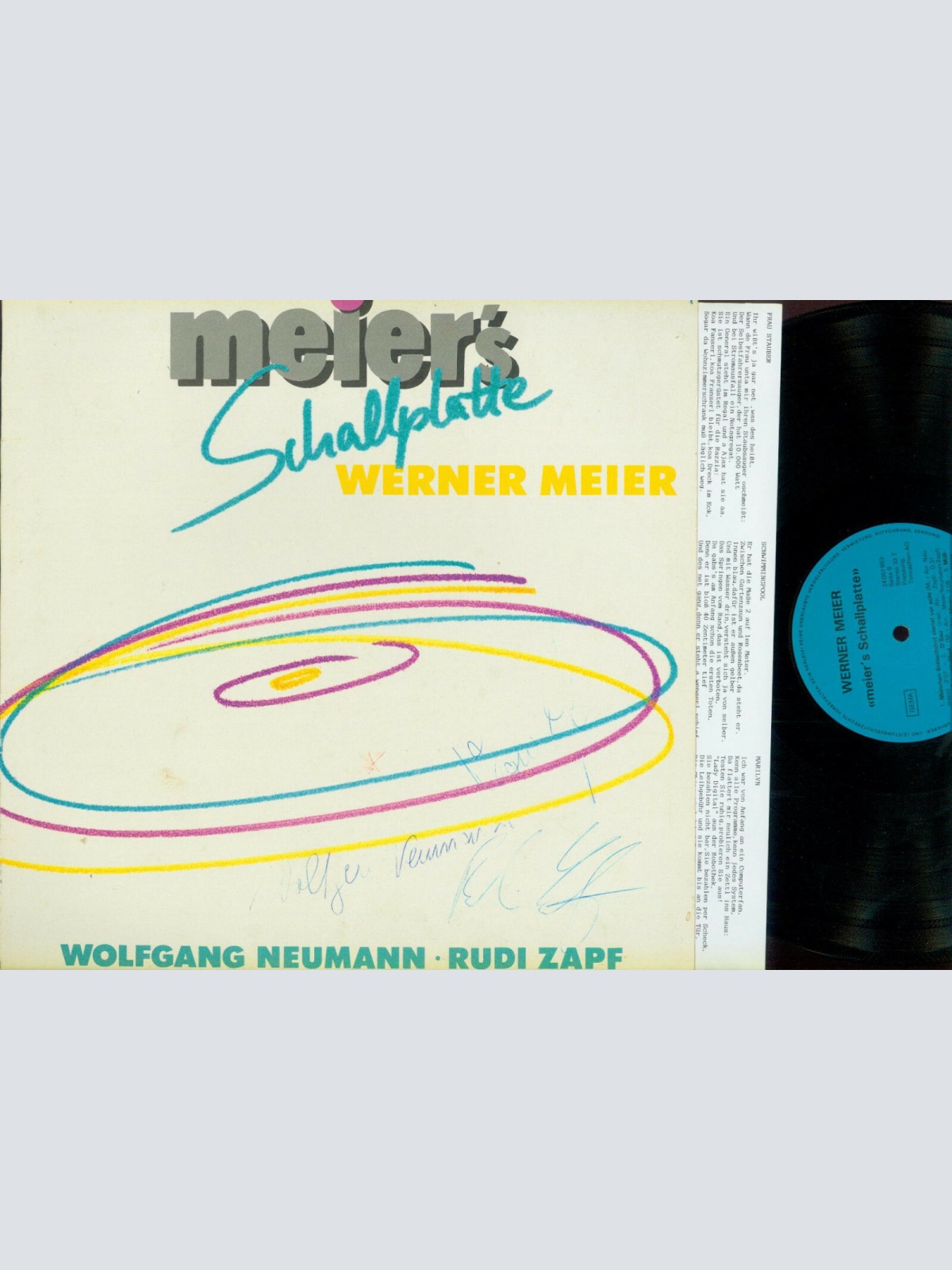 LP-- Werner Meier   Wolfgang Neumann, Rudi Zapf – Meier's Schallplatte