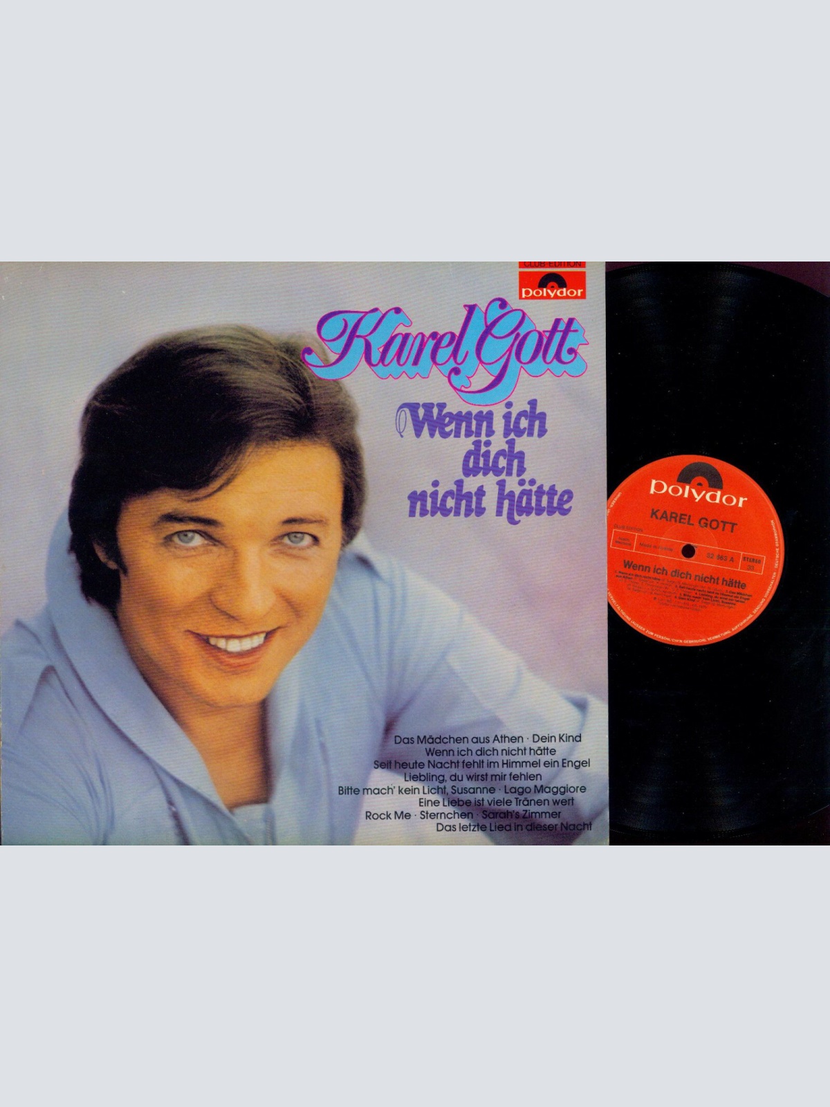 LP--    Karel Gott  Wenn Ich Dich Nicht Hätte  / Club AT