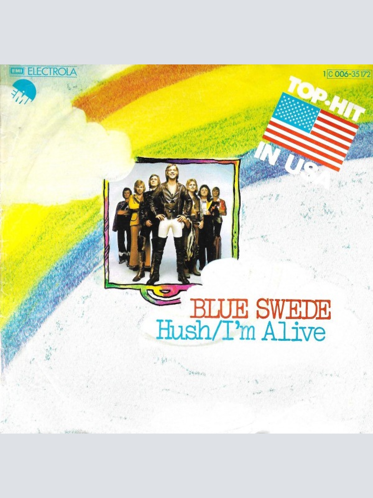 7", Single Blue Swede - Hush/I'm Alive