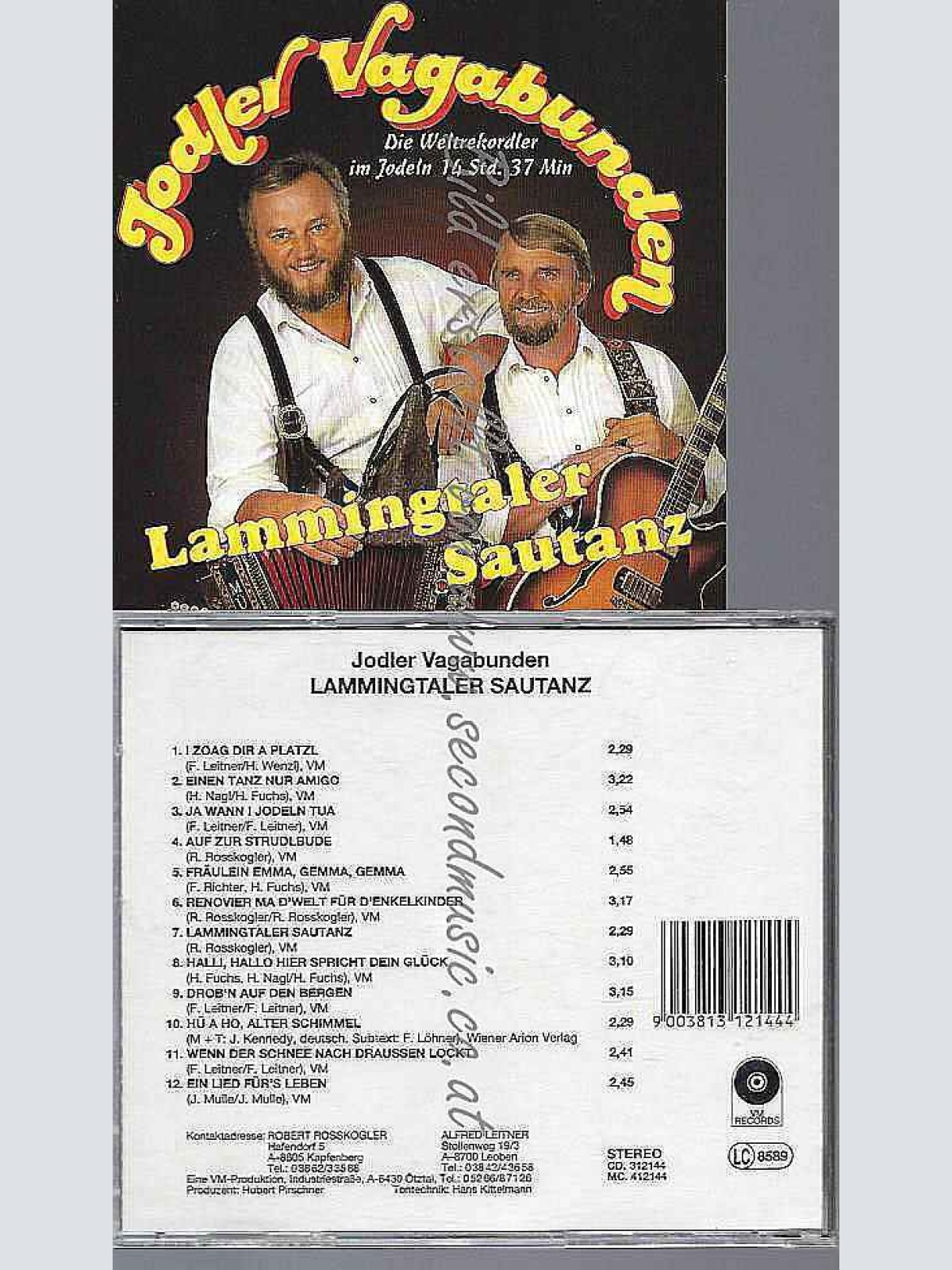 CD-- Jodler Vagabunden -- Lammingtaler Sautanz  / VM