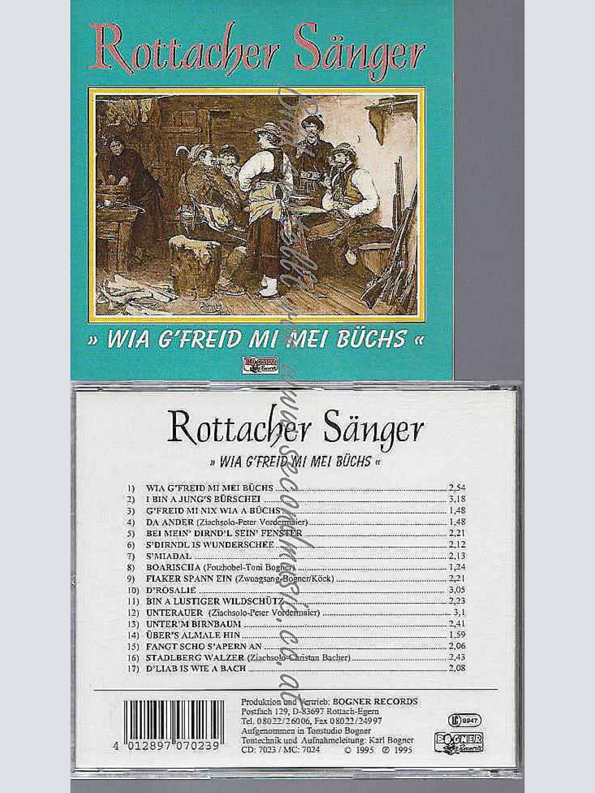 CD--Wia g' freid mi mei Büchs Rottacher Sänger