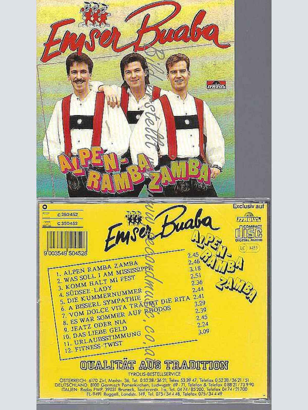 CD--EMSER BUABA | --ALPEN-RAMBA-ZAMBA