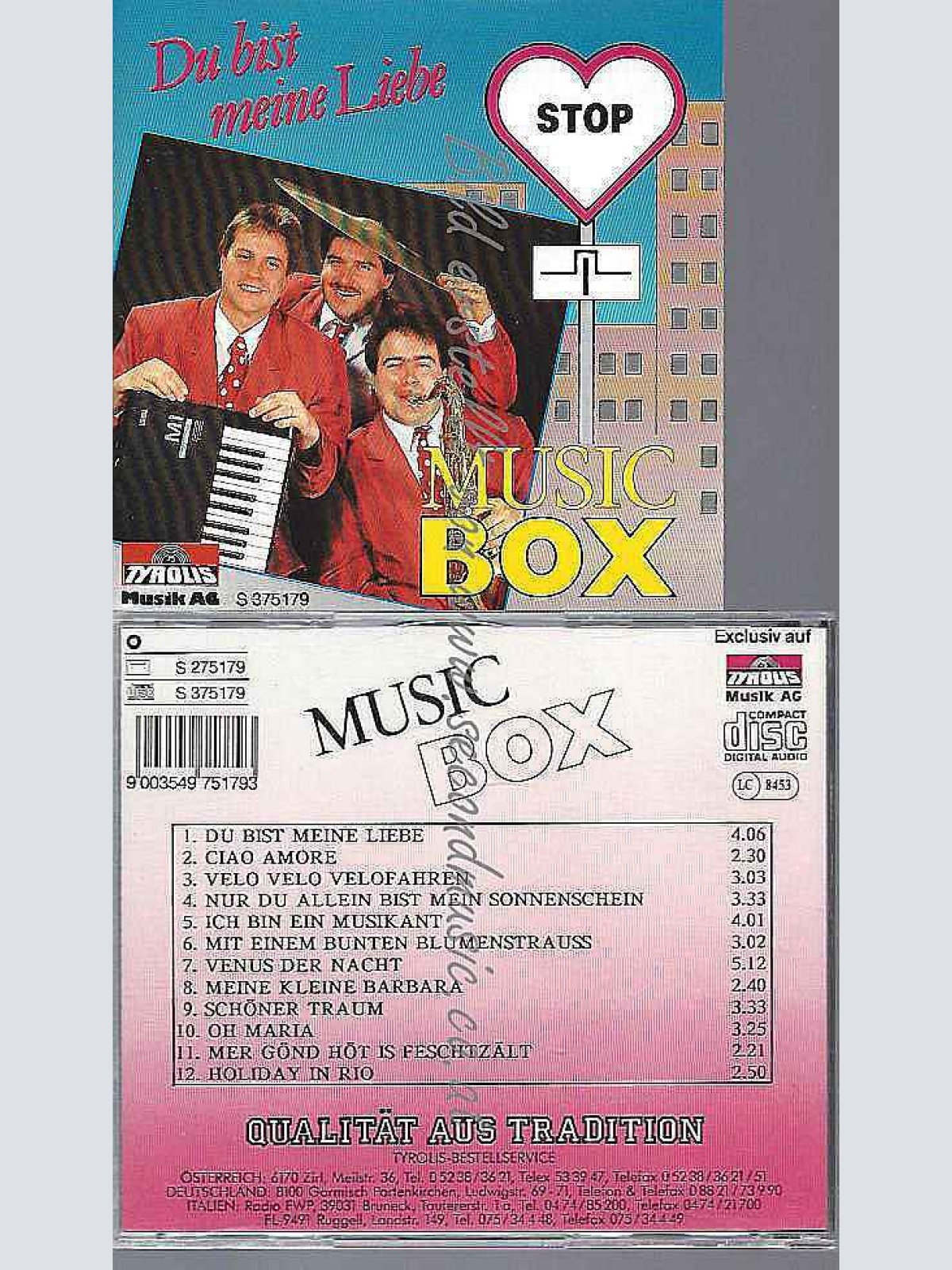 CD--Music Box -- Du bist meine Liebe