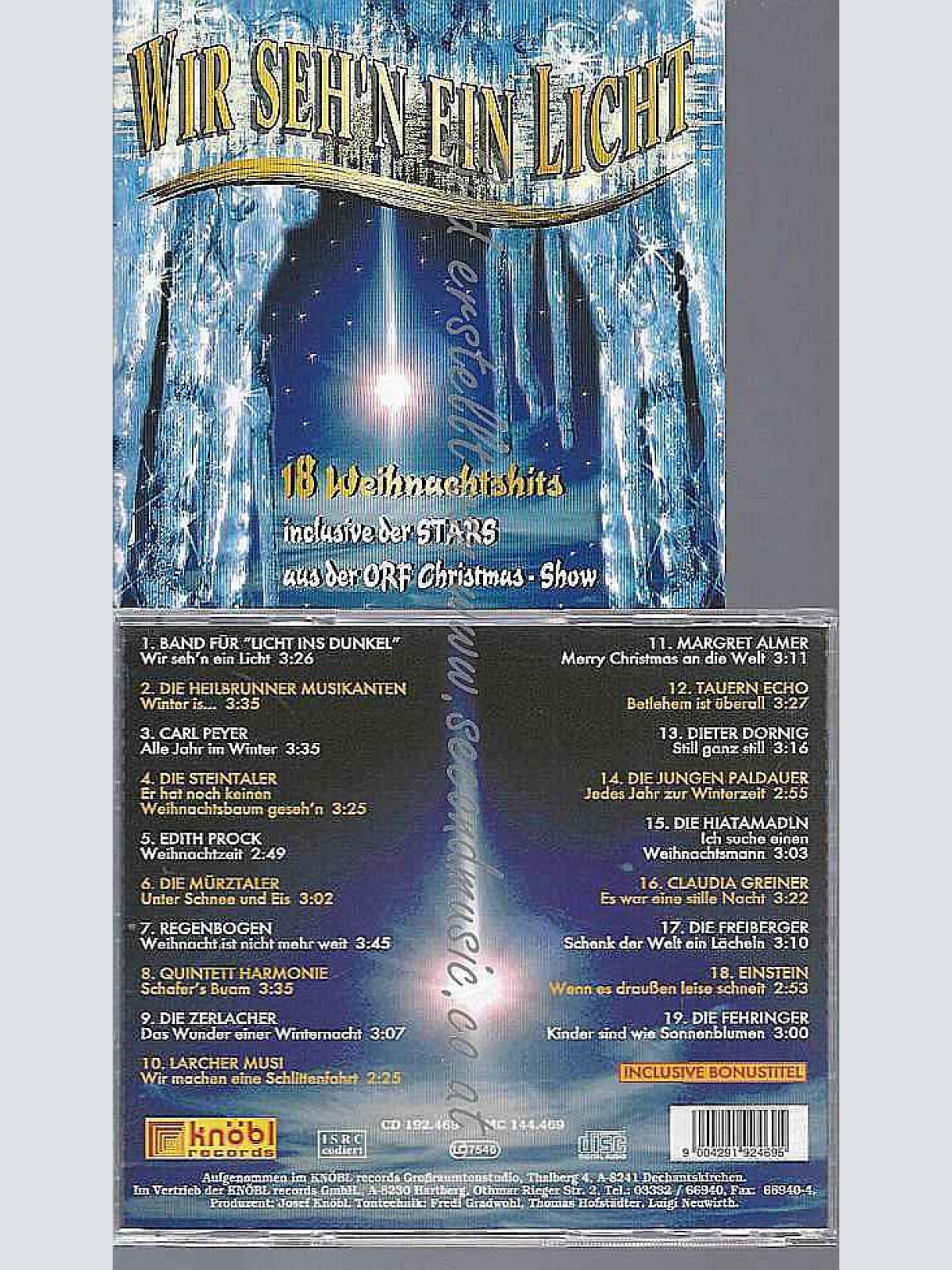 CD----18 Weihanchtshits --Wir seh'n ein Licht