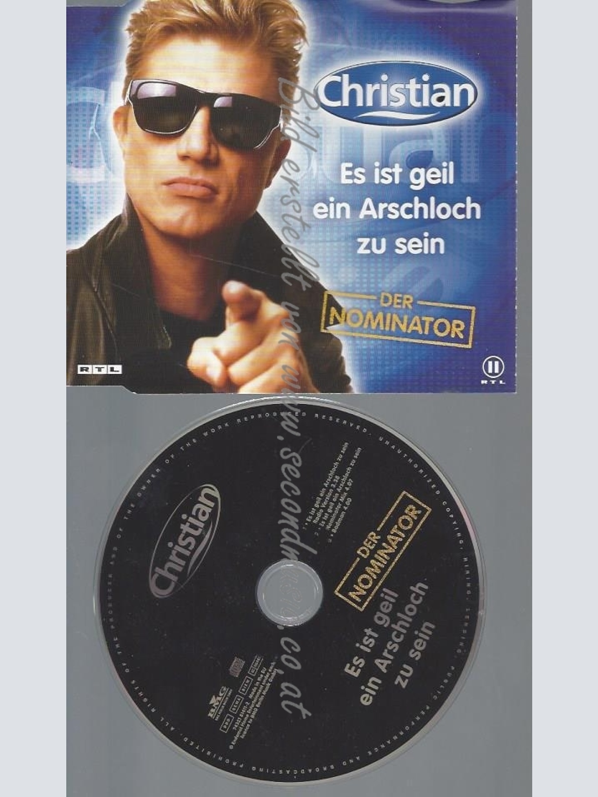 CD--CHRISTIAN UND VARIOUS--ES IST GEIL EIN ARSCHLOCH ZU S | SINGLE