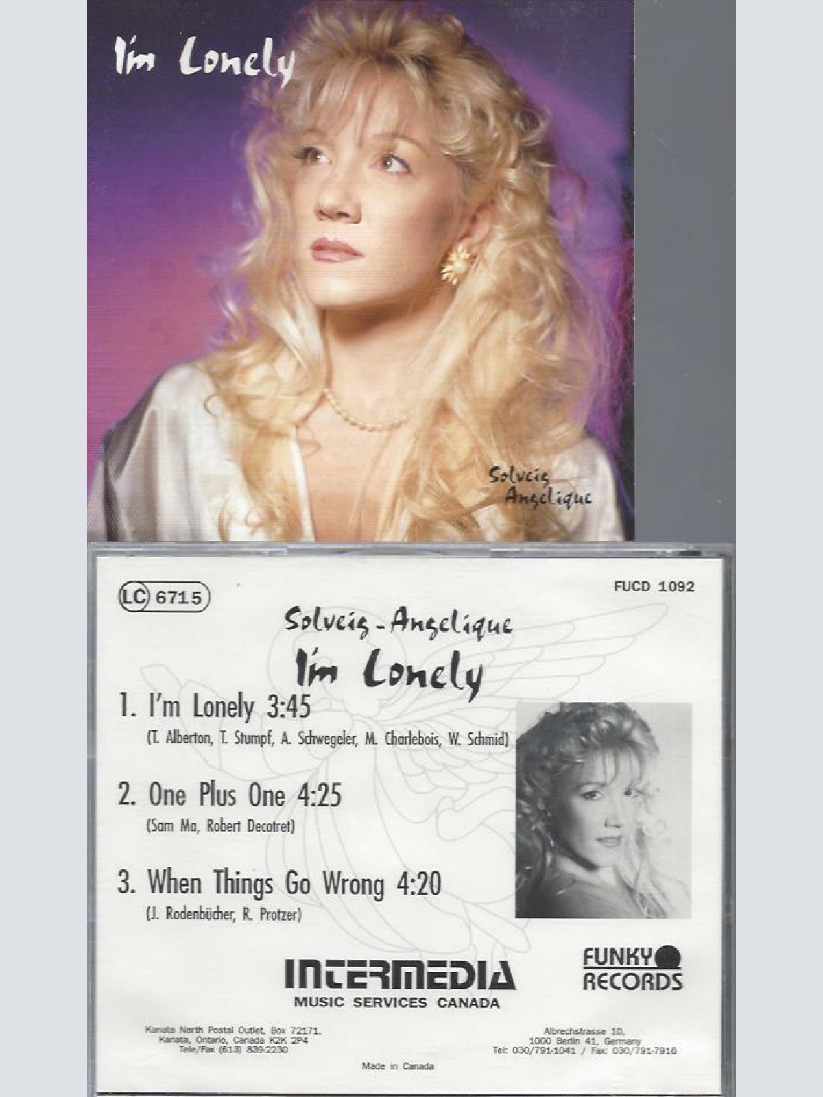 CD- Solveig Angelique I'm Lonely // used