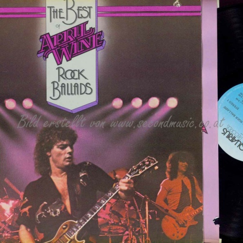 LP--  April Wine  The Best Of April Wine Rock Ballads /  Canada