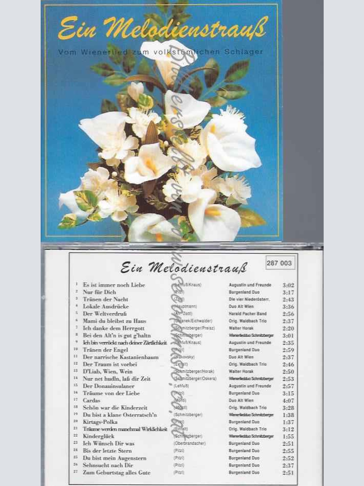 CD--Ein Melodienstraß Vom Wienerlied zum volkstümlichen Schlager /Waldbach Trio/