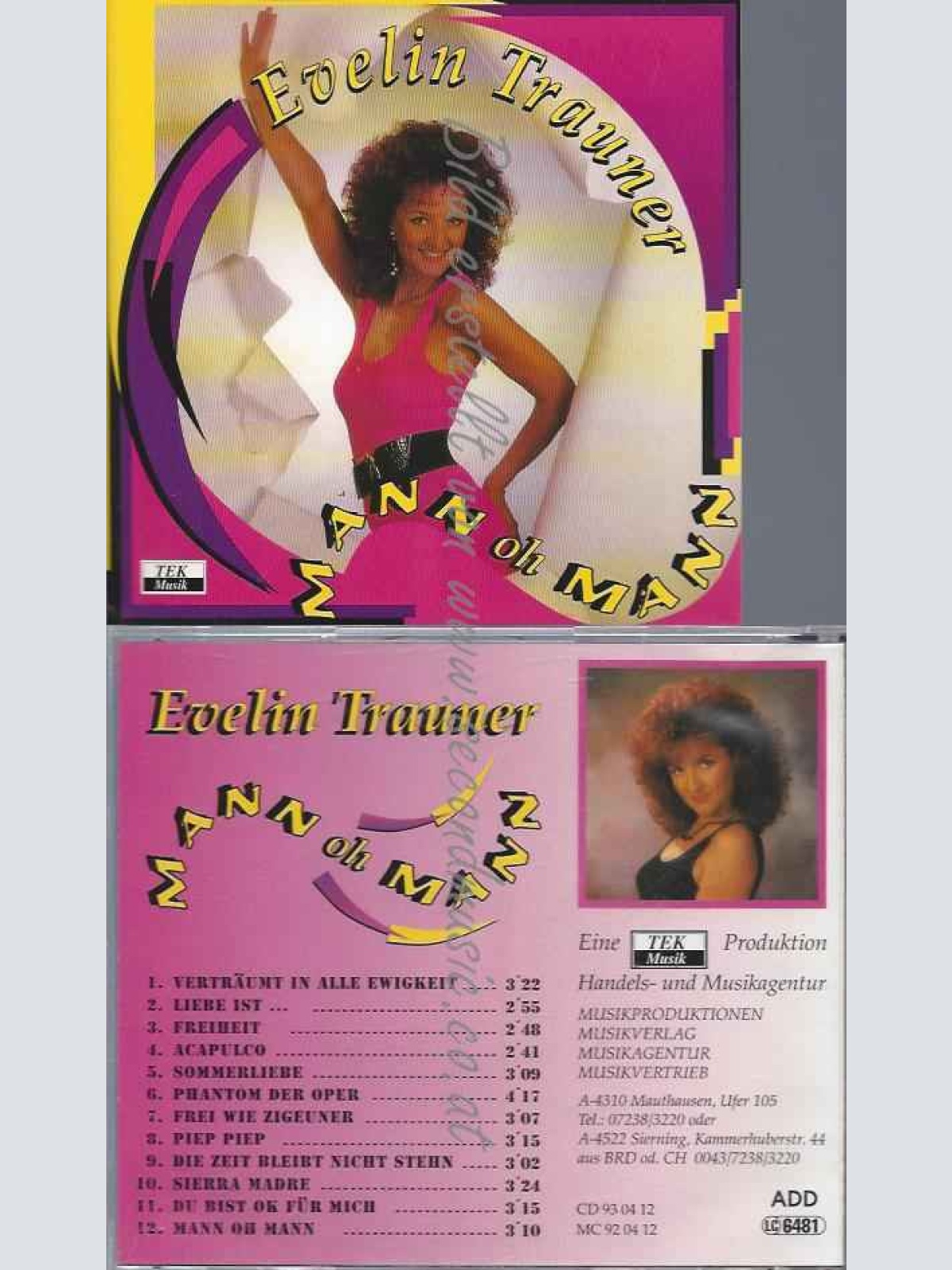 CD--Evelin Trauner Mann oh Mann