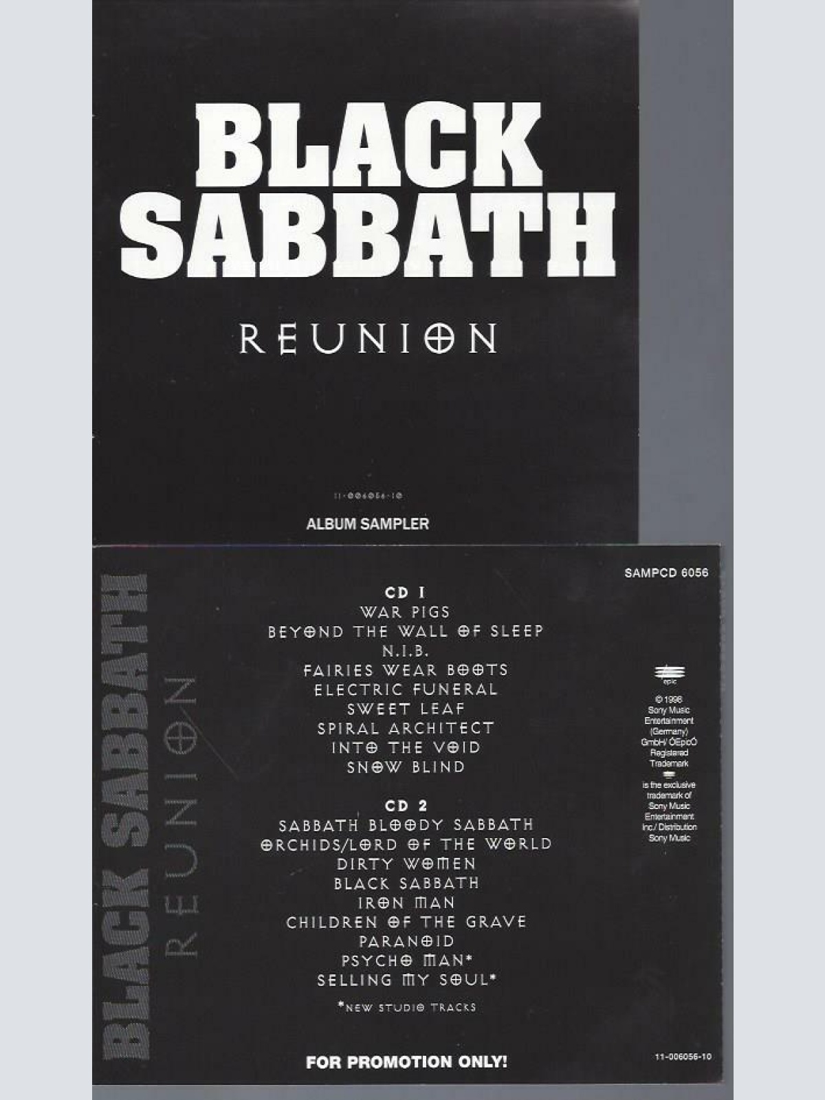 CD - Black Sabbath  Reunion   // Promo