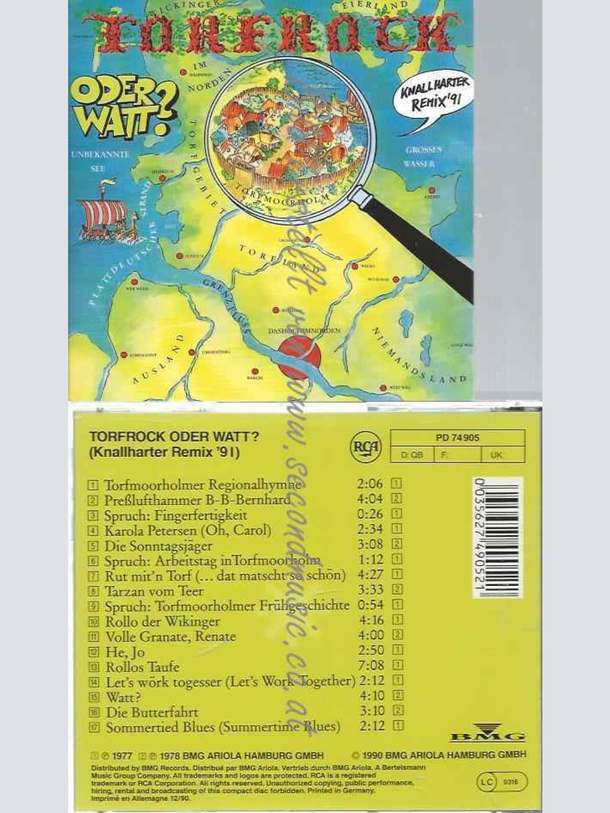 CD--TORFROCK--ODER WATT (KNALLHARTER REMIX '91)