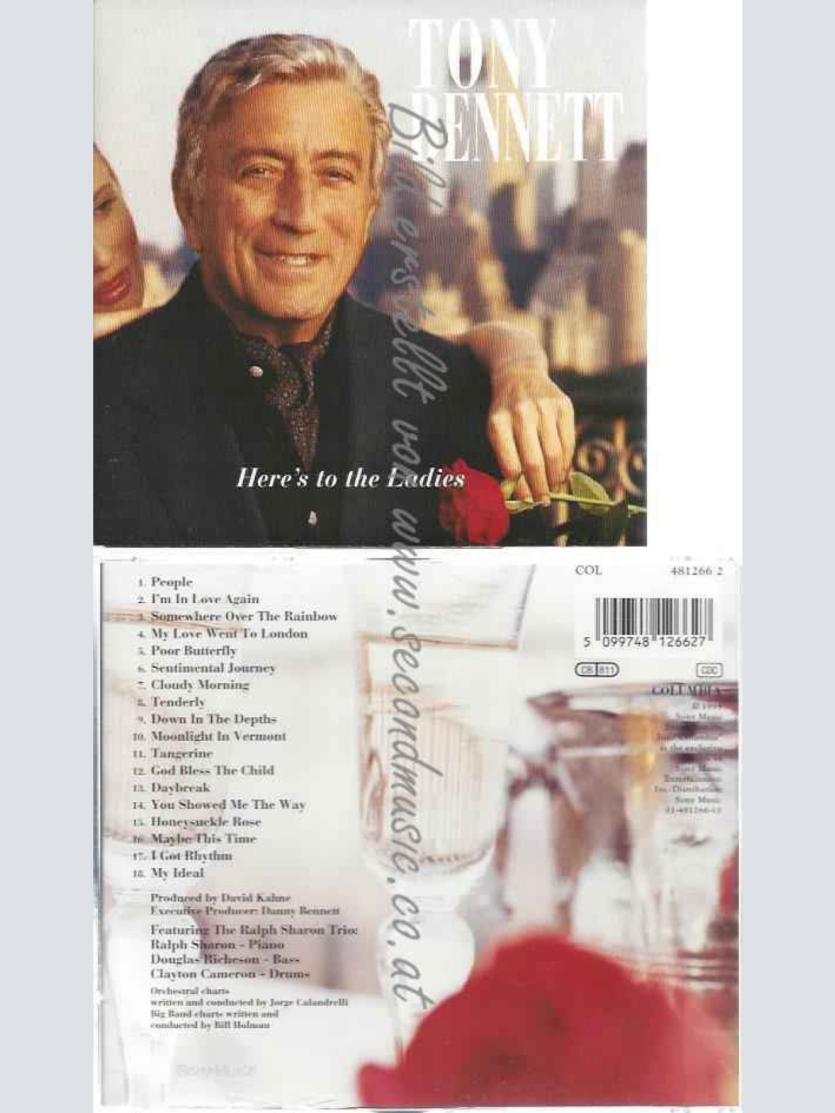 CD--TONY BENNETT--HERE'S TO THE LADIES