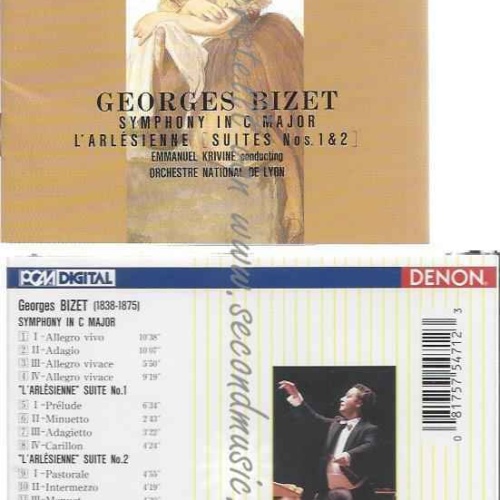 CD--RLESIENNE-SUIT/ KRIVINE, ORCHESTRE NAT.DE LYON, ET AL.--SINFONIE C-DUR