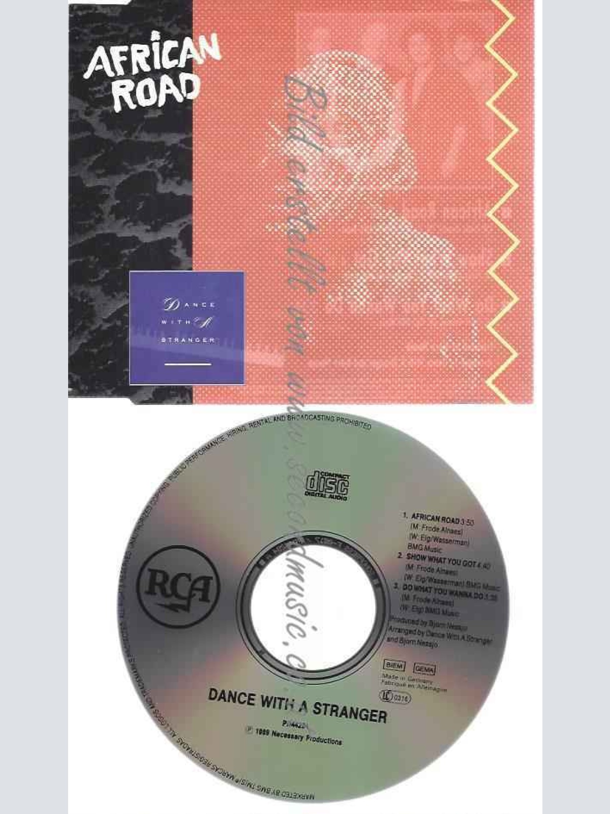 CD--DANCE WITH A STRANGER--AFRICAN ROAD (3 TRACKS, 1989)